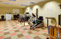 Fitness and therapy room